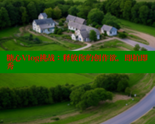 糖心Vlog挑战：释放你的创作欲，即拍即秀