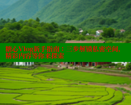糖心Vlog新手指南：三步解锁私密空间，精彩内容等你来探索