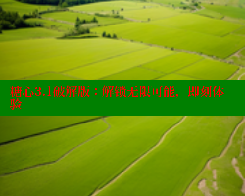 糖心3.1破解版：解锁无限可能，即刻体验