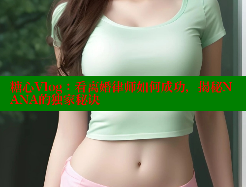 糖心Vlog：看离婚律师如何成功，揭秘NANA的独家秘诀