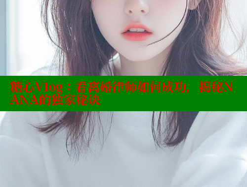 糖心Vlog：看离婚律师如何成功，揭秘NANA的独家秘诀