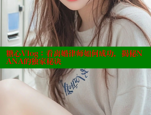 糖心Vlog：看离婚律师如何成功，揭秘NANA的独家秘诀