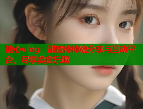 糖心vlog：甜蜜棒棒糖分享与互动平台，尽享美食乐趣
