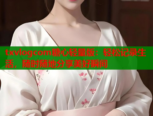 txvlogcom糖心轻量版：轻松记录生活，随时随地分享美好瞬间