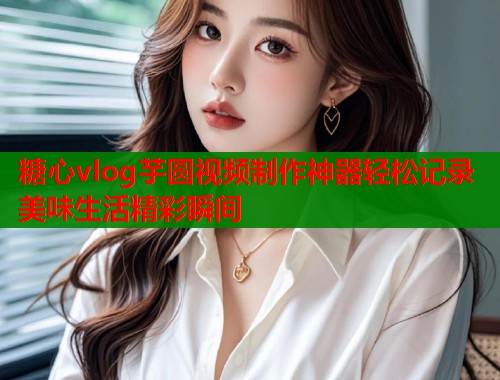 糖心vlog芋圆视频制作神器轻松记录美味生活精彩瞬间