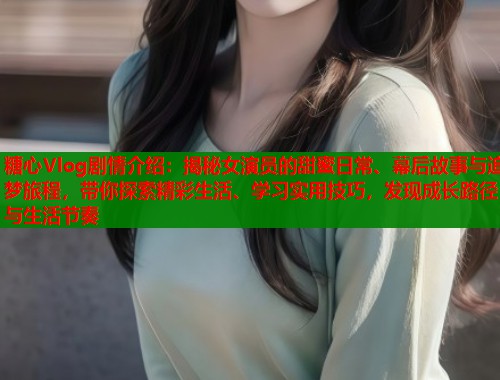 糖心Vlog剧情介绍：揭秘女演员的甜蜜日常、幕后故事与追梦旅程，带你探索精彩生活、学习实用技巧，发现成长路径与生活节奏